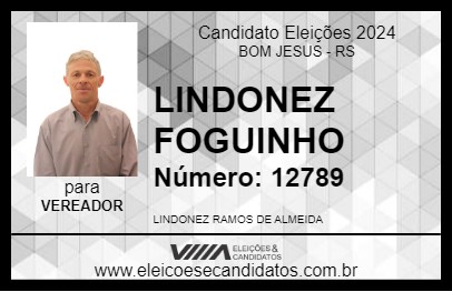 Candidato LINDONEZ FOGUINHO 2024 - BOM JESUS - Eleições