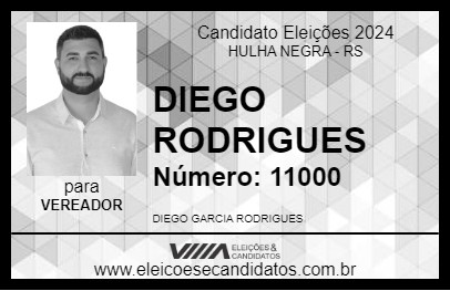 Candidato DIEGO RODRIGUES 2024 - HULHA NEGRA - Eleições