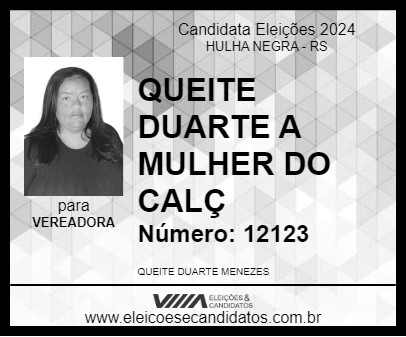 Candidato QUEITE DO CALÇAMENTO 2024 - HULHA NEGRA - Eleições