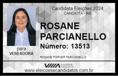 Candidato ROSANE PARCIANELLO 2024 - CANDIOTA - Eleições