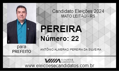 Candidato PEREIRA 2024 - MATO LEITÃO - Eleições