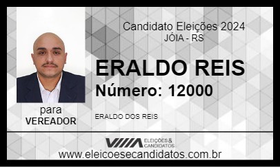 Candidato ERALDO REIS 2024 - JÓIA - Eleições