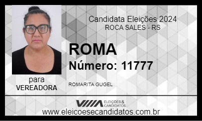 Candidato ROMA 2024 - ROCA SALES - Eleições