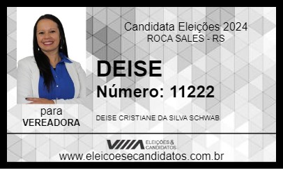 Candidato DEISE 2024 - ROCA SALES - Eleições