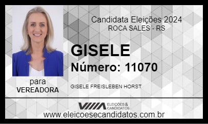 Candidato GISELE 2024 - ROCA SALES - Eleições