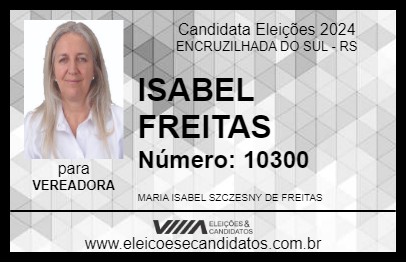 Candidato ISABEL FREITAS 2024 - ENCRUZILHADA DO SUL - Eleições