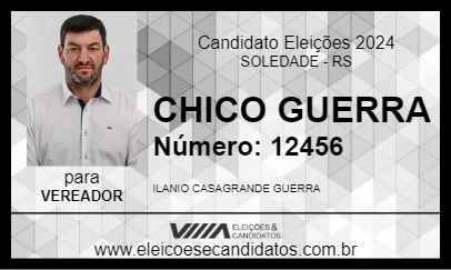 Candidato CHICO GUERRA 2024 - SOLEDADE - Eleições