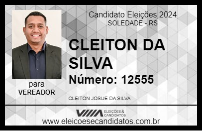 Candidato CLEITON DA SILVA 2024 - SOLEDADE - Eleições