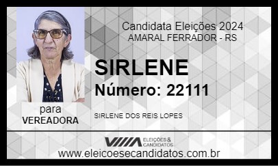 Candidato SIRLENE 2024 - AMARAL FERRADOR - Eleições