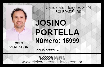 Candidato JOSINO PORTELLA 2024 - SOLEDADE - Eleições