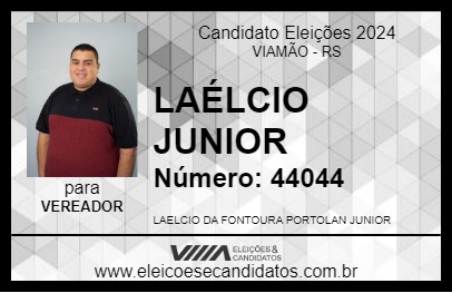 Candidato LAÉLCIO JUNIOR 2024 - VIAMÃO - Eleições