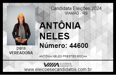 Candidato ANTÔNIA NELES 2024 - VIAMÃO - Eleições