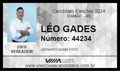 Candidato LÉO GADES 2024 - VIAMÃO - Eleições