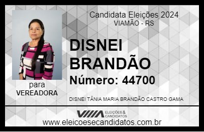 Candidato DISNEI BRANDÃO 2024 - VIAMÃO - Eleições