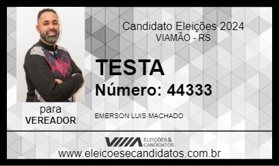 Candidato TESTA 2024 - VIAMÃO - Eleições