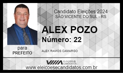 Candidato ALEX POZO 2024 - SÃO VICENTE DO SUL - Eleições