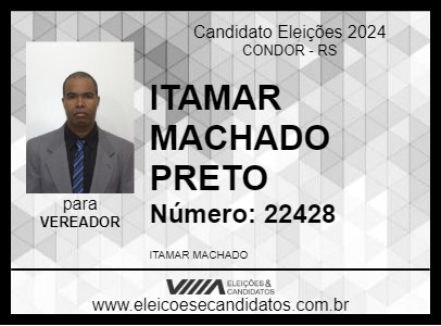 Candidato ITAMAR MACHADO PRETO 2024 - CONDOR - Eleições