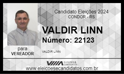 Candidato VALDIR LINN 2024 - CONDOR - Eleições