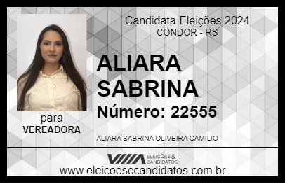 Candidato ALIARA SABRINA 2024 - CONDOR - Eleições