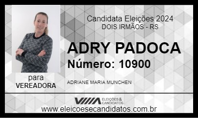 Candidato ADRY PADOCA 2024 - DOIS IRMÃOS - Eleições