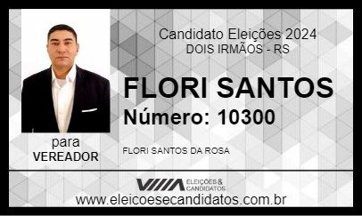 Candidato FLORI SANTOS 2024 - DOIS IRMÃOS - Eleições