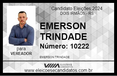 Candidato EMERSON TRINDADE 2024 - DOIS IRMÃOS - Eleições