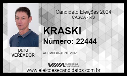 Candidato KRASKI 2024 - CASCA - Eleições