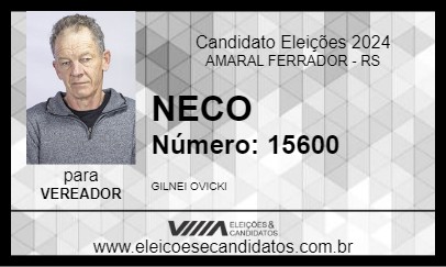 Candidato NECO 2024 - AMARAL FERRADOR - Eleições