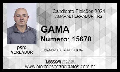 Candidato GAMA 2024 - AMARAL FERRADOR - Eleições