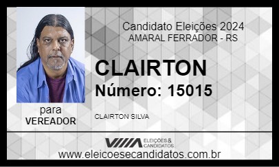 Candidato CLAIRTON 2024 - AMARAL FERRADOR - Eleições