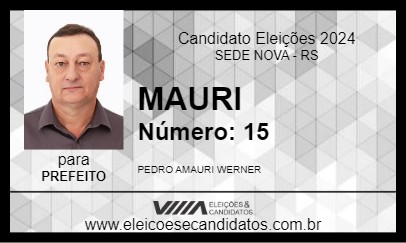 Candidato MAURI 2024 - SEDE NOVA - Eleições