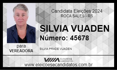 Candidato SILVIA VUADEN 2024 - ROCA SALES - Eleições