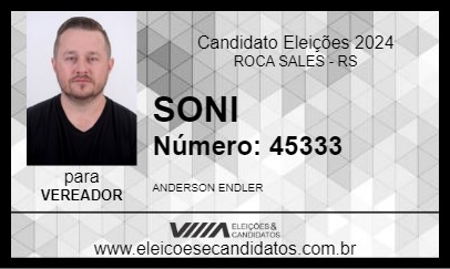 Candidato SONI 2024 - ROCA SALES - Eleições