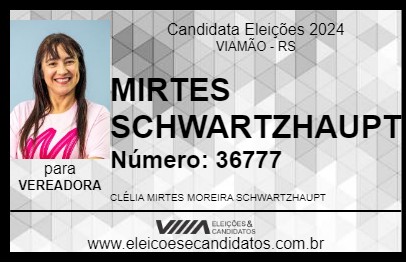 Candidato MIRTES SCHWARTZHAUPT 2024 - VIAMÃO - Eleições