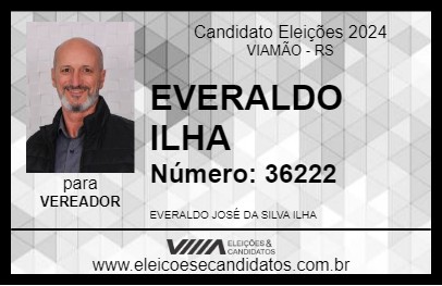 Candidato EVERALDO ILHA 2024 - VIAMÃO - Eleições