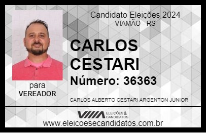 Candidato CARLOS CESTARI 2024 - VIAMÃO - Eleições