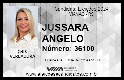 Candidato JUSSARA ANGELO 2024 - VIAMÃO - Eleições