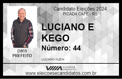 Candidato LUCIANO KLEIN 2024 - PICADA CAFÉ - Eleições