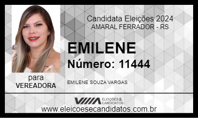 Candidato EMILENE 2024 - AMARAL FERRADOR - Eleições