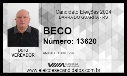 Candidato BECO 2024 - BARRA DO GUARITA - Eleições