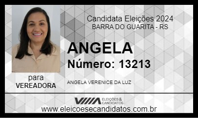 Candidato ANGELA 2024 - BARRA DO GUARITA - Eleições