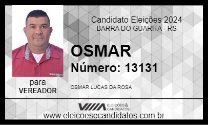 Candidato OSMAR 2024 - BARRA DO GUARITA - Eleições