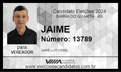 Candidato JAIME 2024 - BARRA DO GUARITA - Eleições