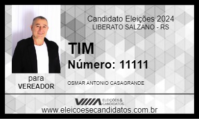 Candidato TIM 2024 - LIBERATO SALZANO - Eleições