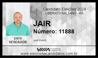 Candidato JAIR 2024 - LIBERATO SALZANO - Eleições