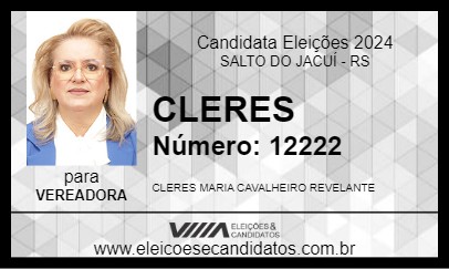 Candidato CLERES 2024 - SALTO DO JACUÍ - Eleições