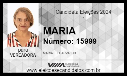 Candidato MARIA 2024 - SEDE NOVA - Eleições