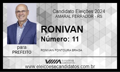 Candidato RONIVAN 2024 - AMARAL FERRADOR - Eleições