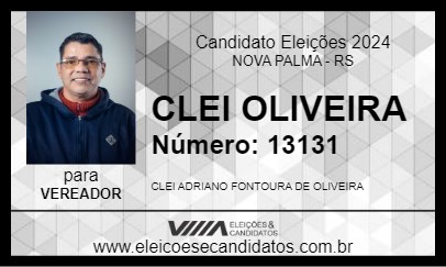 Candidato CLEI OLIVEIRA 2024 - NOVA PALMA - Eleições