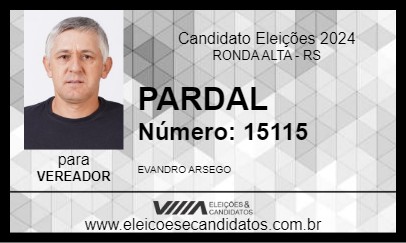 Candidato PARDAL 2024 - RONDA ALTA - Eleições